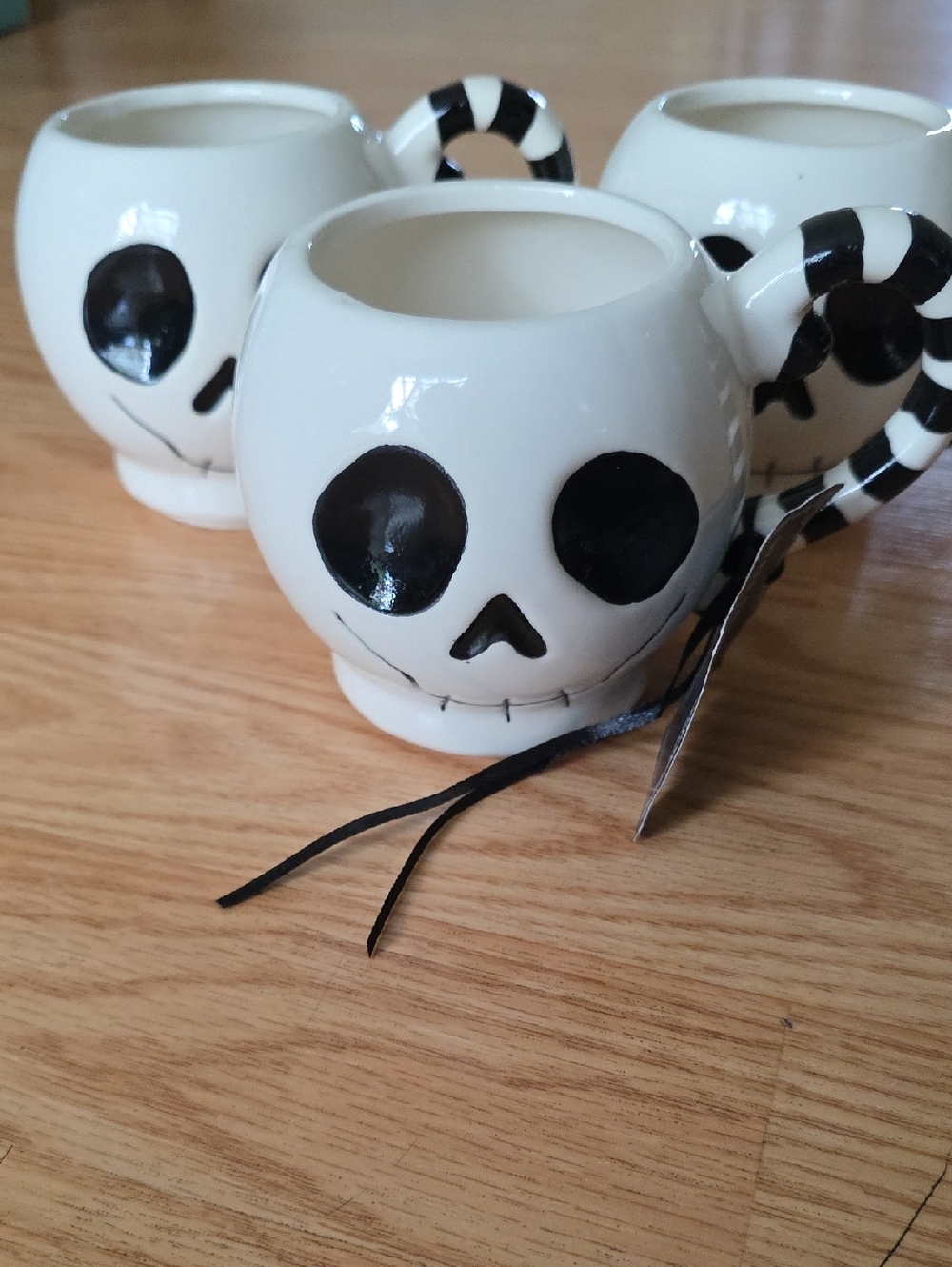Ceramic Skull Mugs - Set of 3